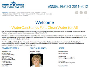 WaterCan Annual Report 2011-2012
